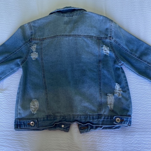 Women’s Ripped Jean Jacket - Picture 5 of 5